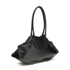 Alexander McQueen Black Calf Leather Bos Taurus Shoulder Bag