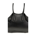 Alexander McQueen Black Calf Leather Bos Taurus Shoulder Bag