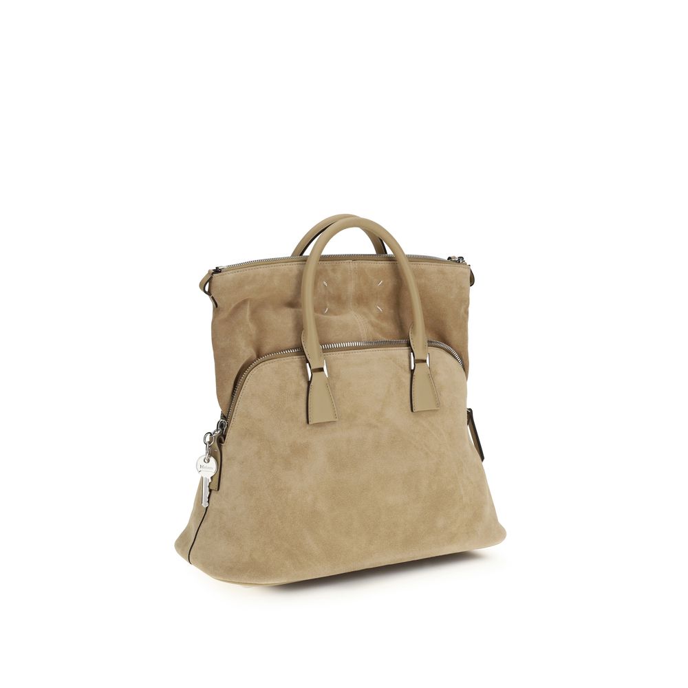 Maison Margiela Beige Calf Leather Bos Taurus Shoulder Bag