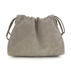 Brunello Cucinelli Gray Calf Leather Bos Taurus Clutch Bag