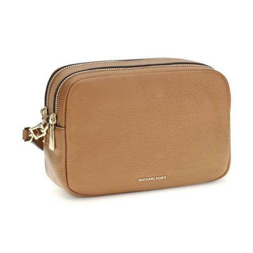Michael Kors Brown Calf Leather Bos Taurus Shoulder Bag