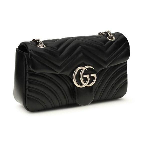 Gucci Black Calf Leather Bos Taurus Shoulder Bag