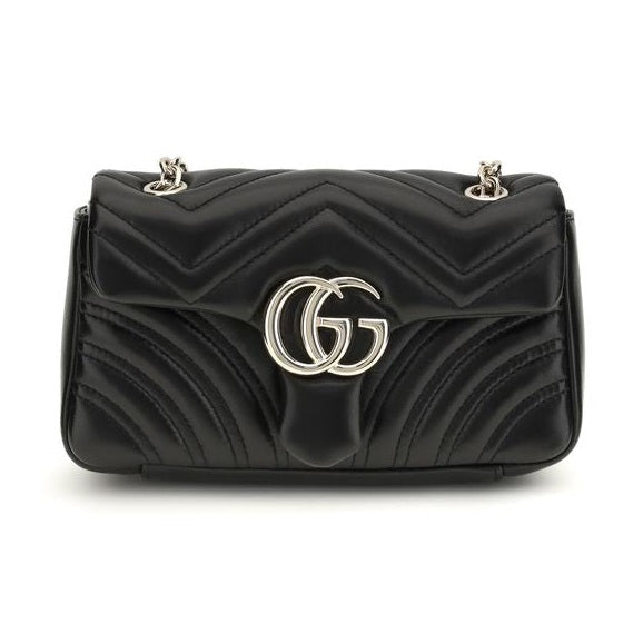 Gucci Black Calf Leather Bos Taurus Shoulder Bag