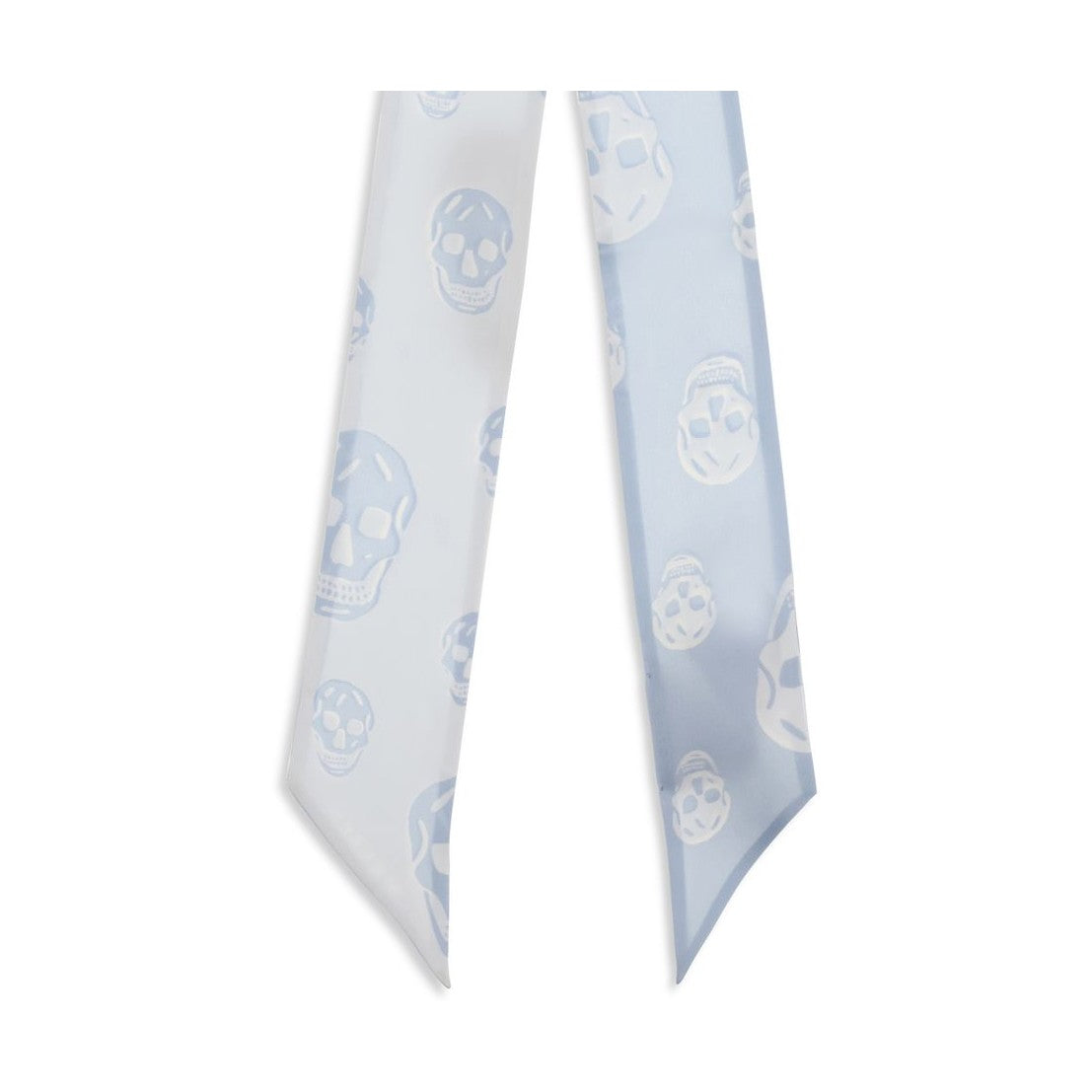 Alexander McQueen Blue Silk Scarf