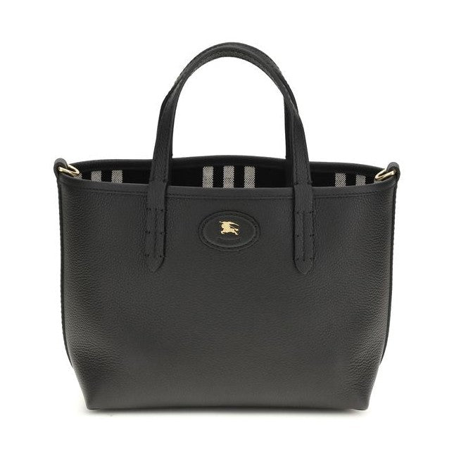 Burberry Black Calf Leather Bos Taurus Shoulder Bag