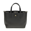 Burberry Black Calf Leather Bos Taurus Shoulder Bag