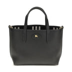 Burberry Black Calf Leather Bos Taurus Shoulder Bag