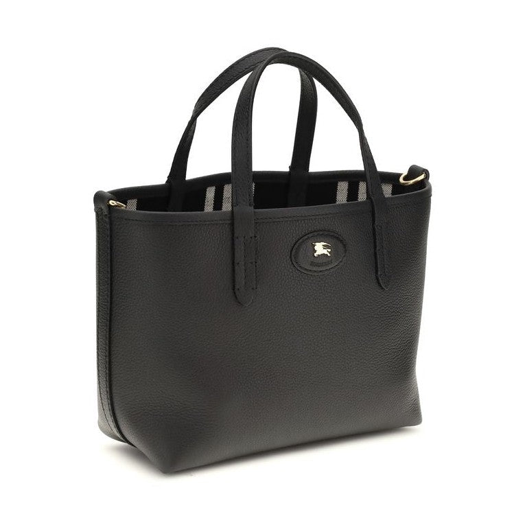 Burberry Black Calf Leather Bos Taurus Shoulder Bag