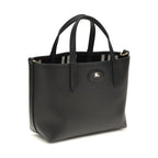 Burberry Black Calf Leather Bos Taurus Shoulder Bag