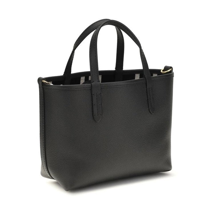 Burberry Black Calf Leather Bos Taurus Shoulder Bag