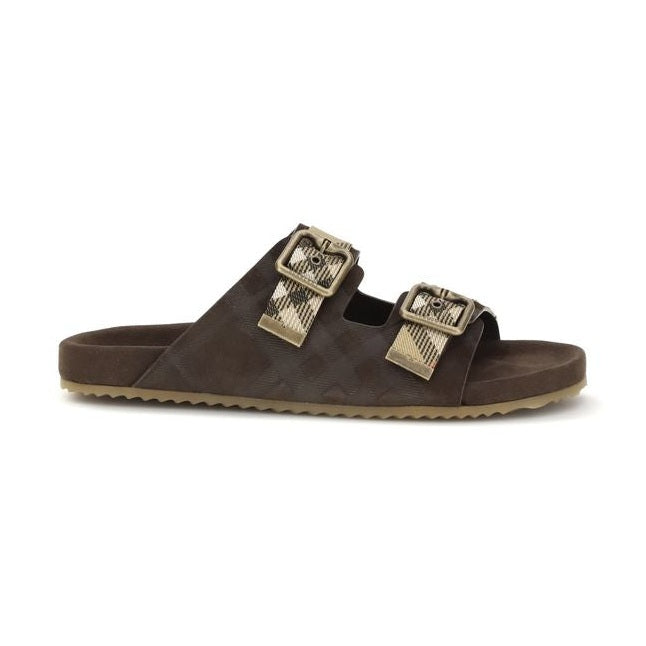 Burberry Brown Calf Leather Bos Taurus Sandals