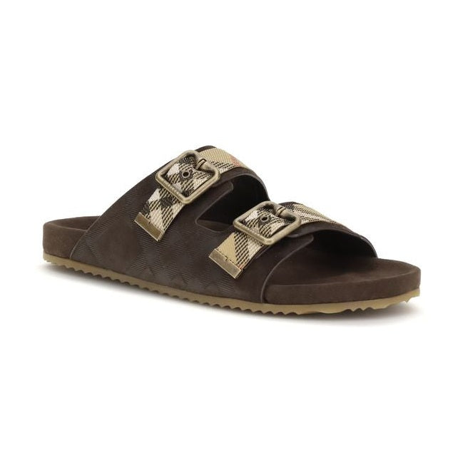 Burberry Brown Calf Leather Bos Taurus Sandals