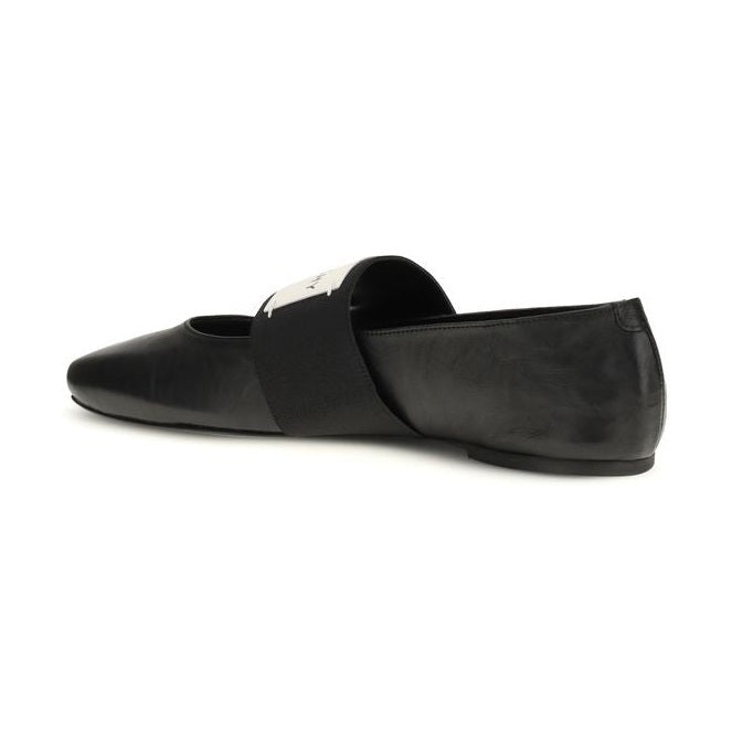 Givenchy Black Lamb Ovis Aries Aries Ballet Flats