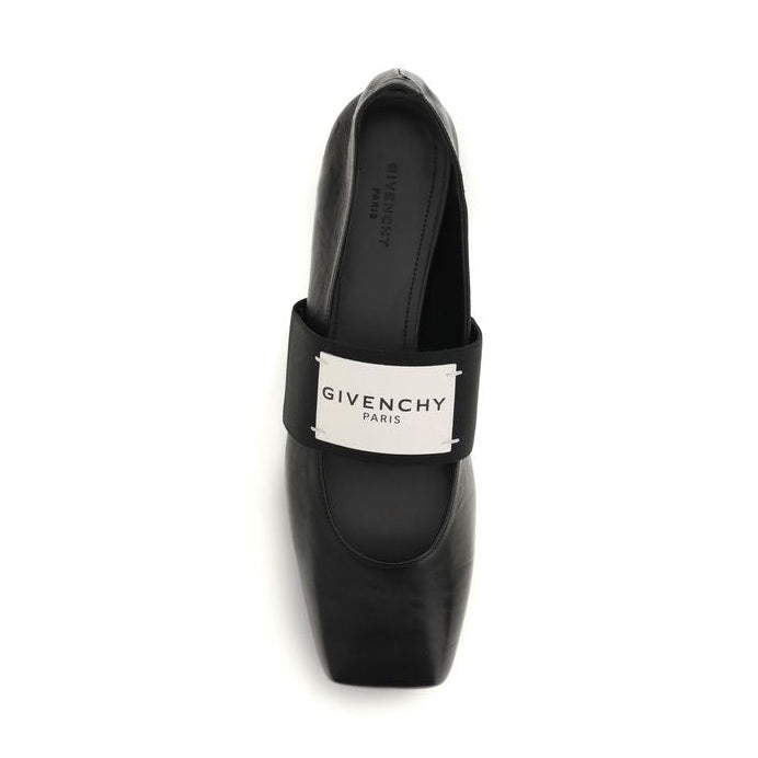 Givenchy Black Lamb Ovis Aries Aries Ballet Flats