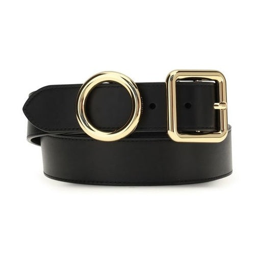 Jacquemus Black Calf Leather Bos Taurus Regular Belt