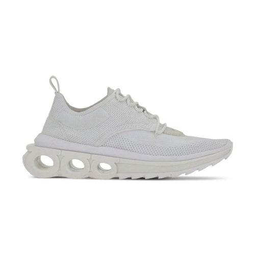 Salvatore Ferragamo White Nylon Athletic Sneakers