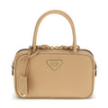 Prada Beige Calf Leather Bos Taurus Handbag