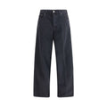 Haikure Black Cotton Straight-Leg Jeans