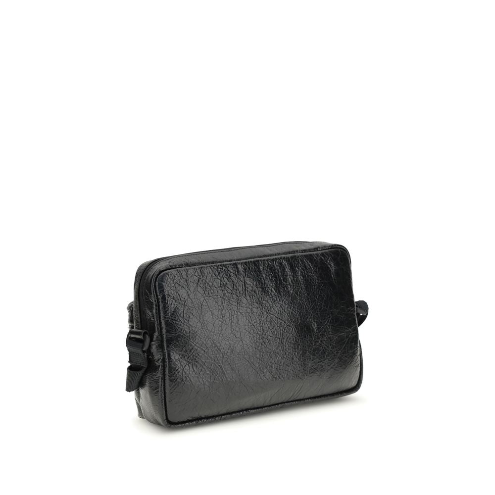 Balenciaga Black Lamb Ovis Aries Aries Shoulder Bag