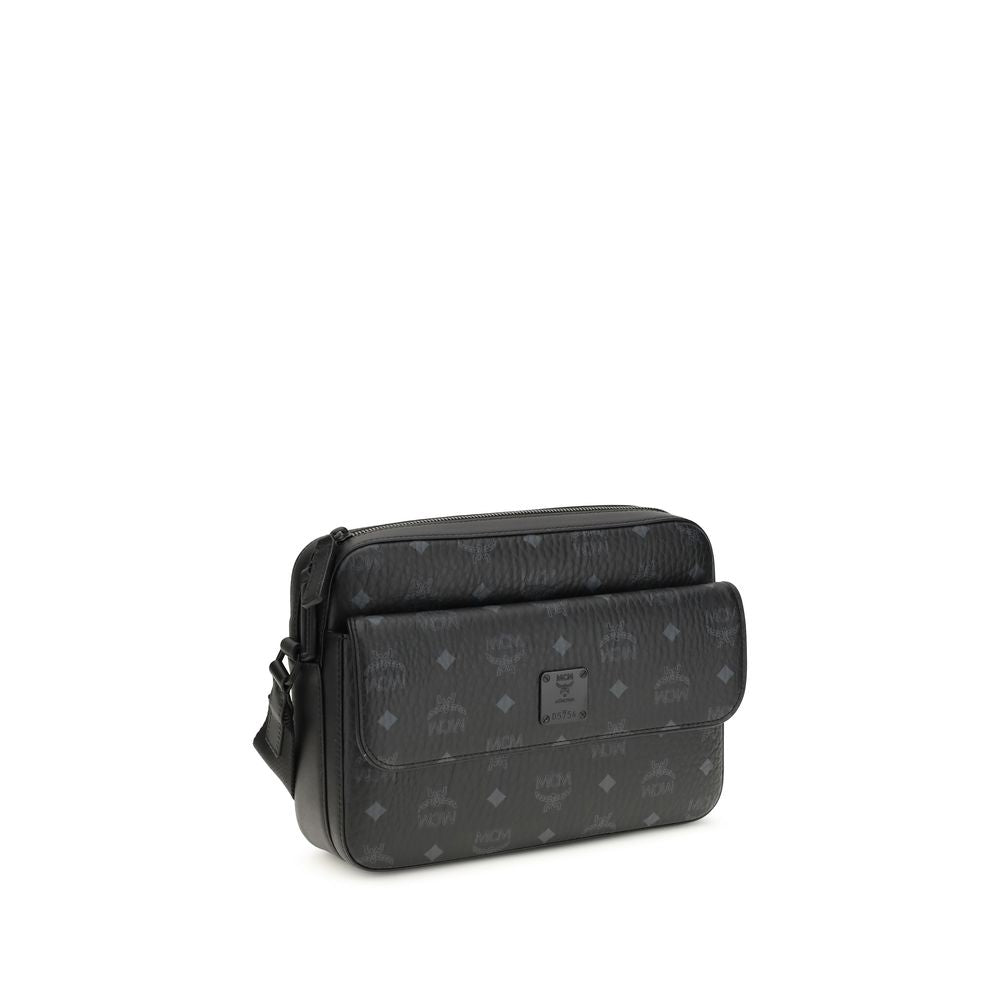 MCM Black Fabric Shoulder Bag