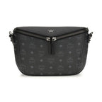 MCM Black Calf Leather Bos Taurus Shoulder Bag