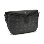 MCM Black Calf Leather Bos Taurus Shoulder Bag
