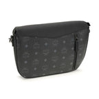 MCM Black Calf Leather Bos Taurus Shoulder Bag