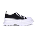 Alexander McQueen Black Canvas Chunky Sneakers