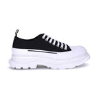 Alexander McQueen Black Canvas Chunky Sneakers