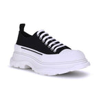 Alexander McQueen Black Canvas Chunky Sneakers
