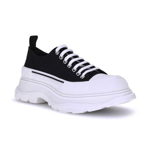 Alexander McQueen Black Canvas Chunky Sneakers