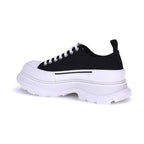 Alexander McQueen Black Canvas Chunky Sneakers