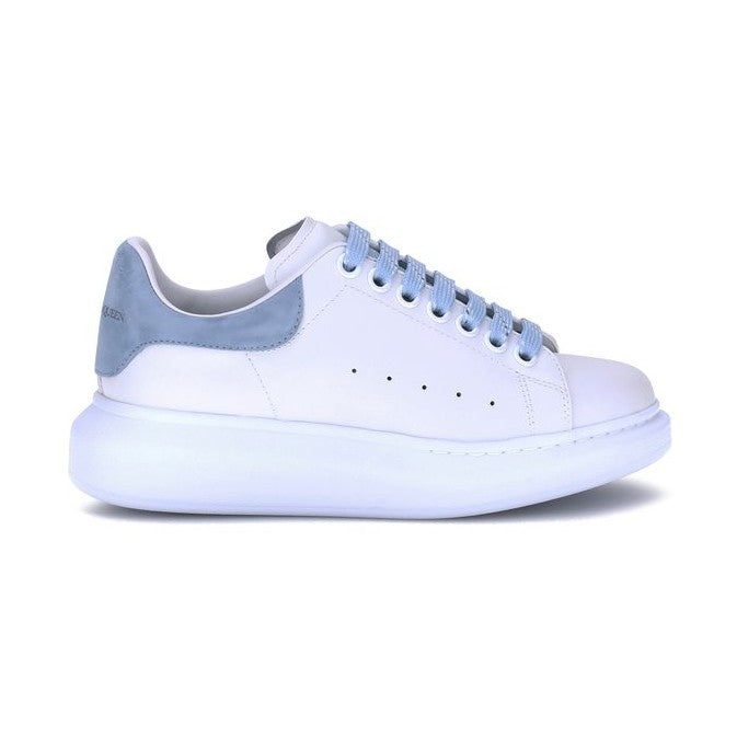 Alexander McQueen Blue Calf Leather Bos Taurus Platform Sneakers