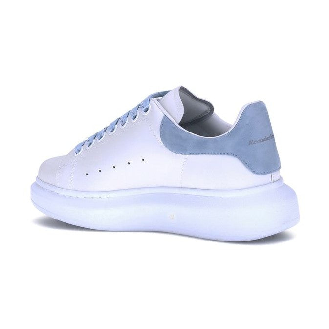 Alexander McQueen Blue Calf Leather Bos Taurus Platform Sneakers