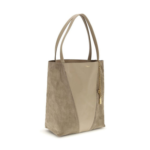 Beige Calf Leather Bos Taurus Shoulder Bag