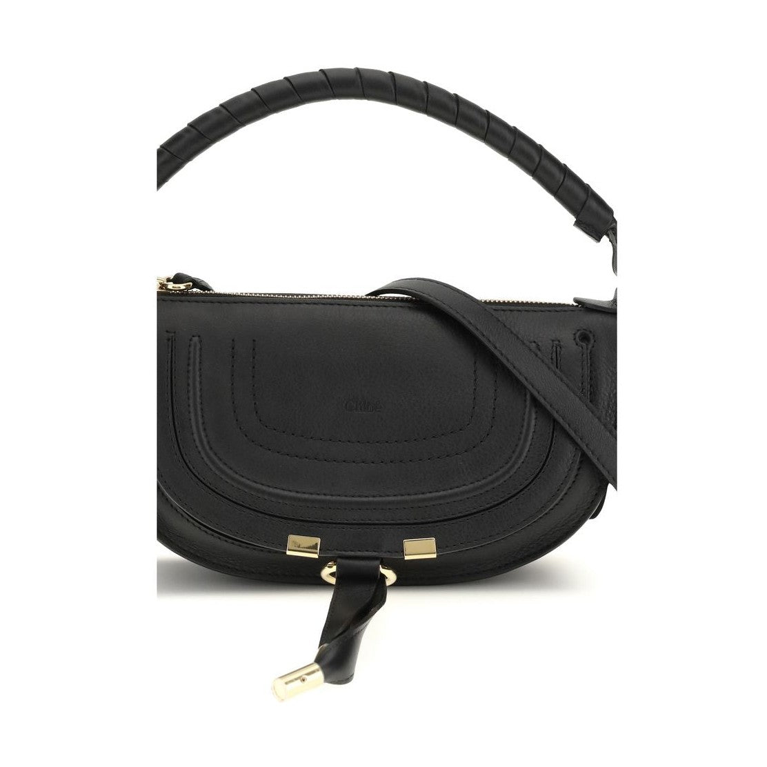 Chloé Black Calf Leather Bos Taurus Shoulder Bag