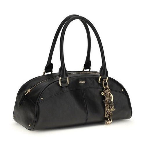 Chloé Black Calf Leather Bos Taurus Handbag