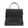 Moschino Black Calf Leather Bos Taurus Handbag
