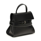 Moschino Black Calf Leather Bos Taurus Handbag