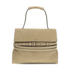 Moschino Beige Calf Leather Bos Taurus Handbag