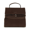 Moschino Brown Calf Leather Bos Taurus Handbag