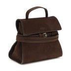Moschino Brown Calf Leather Bos Taurus Handbag