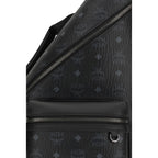 MCM Black Fabric Backpack