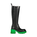 Bottega Veneta Black Leather Over The Knee