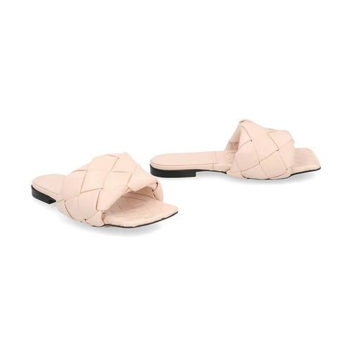 Bottega Veneta Multicolor Leather Flat Sandals