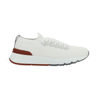 Brunello Cucinelli White Cotton Low Top Sneakers