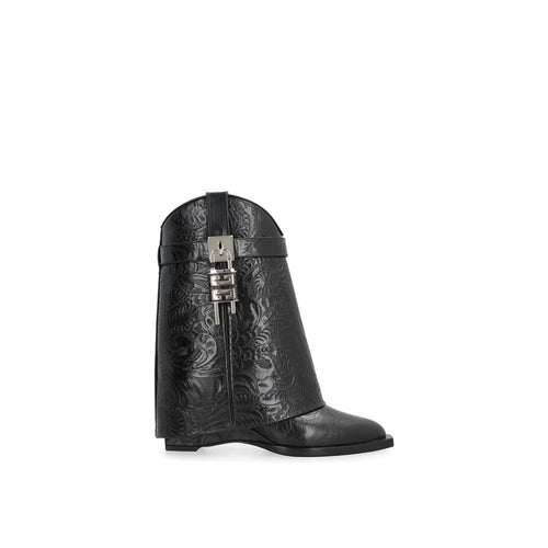 Givenchy Black Calfskin Ankle Boots