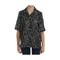 Dolce & Gabbana Black Musical Instrument Print Silk  Top