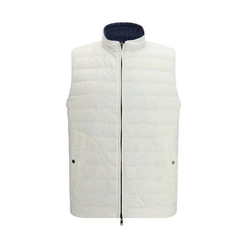Herno White Polyamide Sleveless Jacket