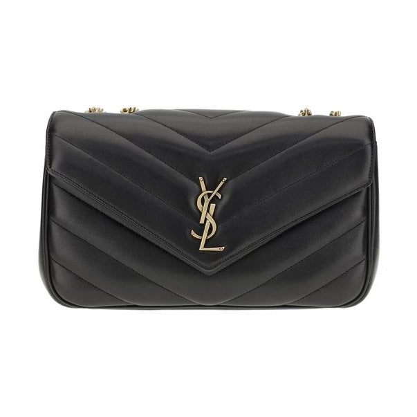Saint Laurent Black Lamb Ovis Aries Aries Shoulder Bag